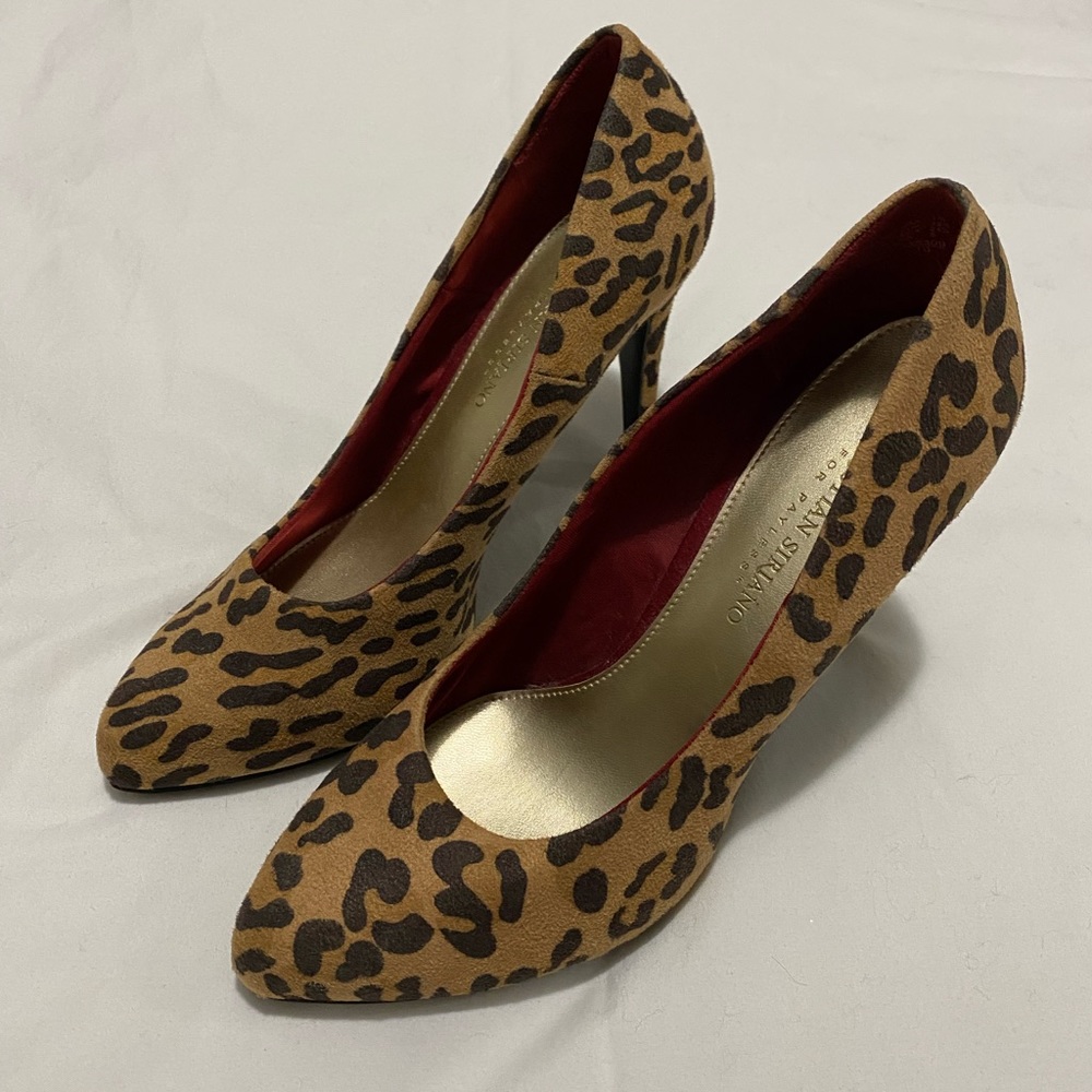 Christian Siriano leopard heels